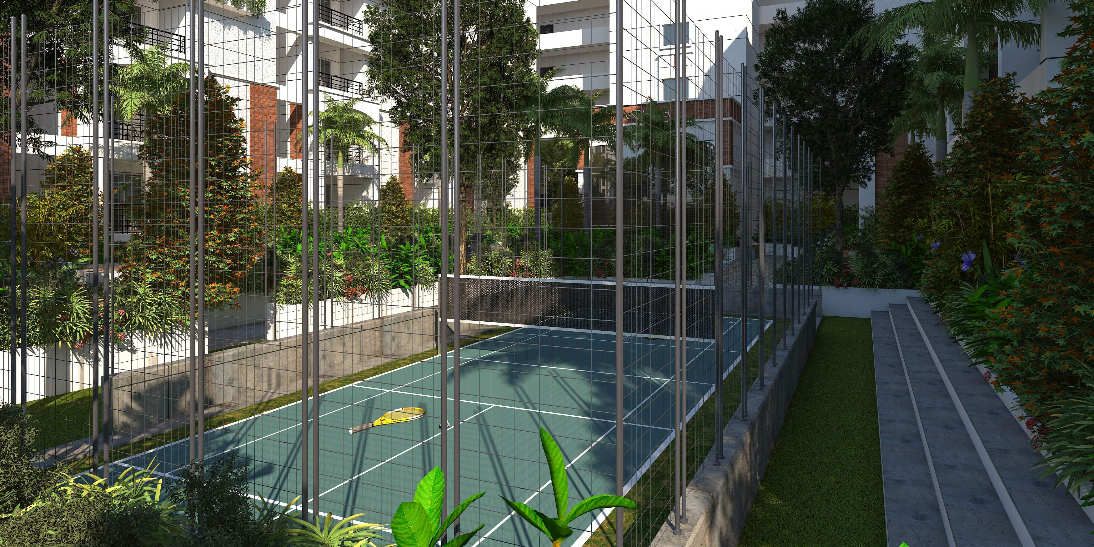 Badminton-court